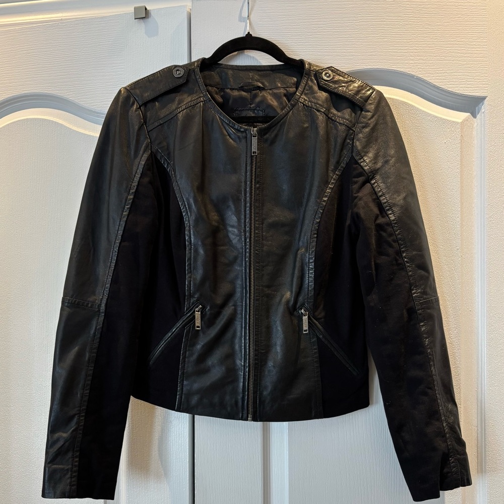 Real leather lined jacket